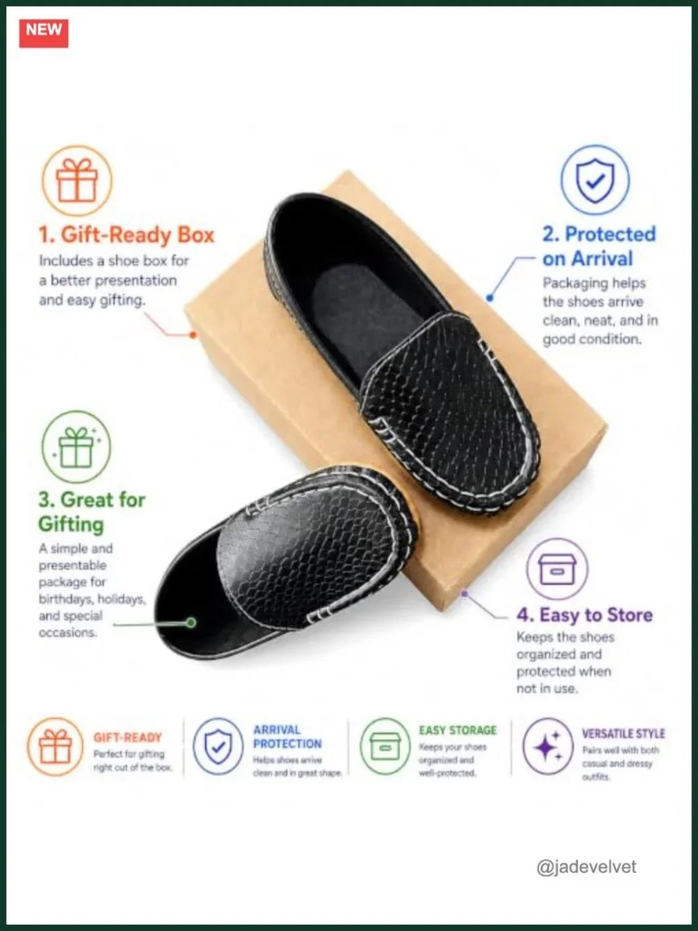 Boys Girls Loafers Dress Shoes Slip On Toddler Little Kid PU Leather